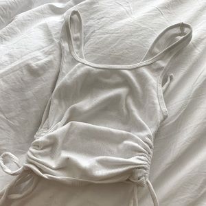 Hollister white tank top